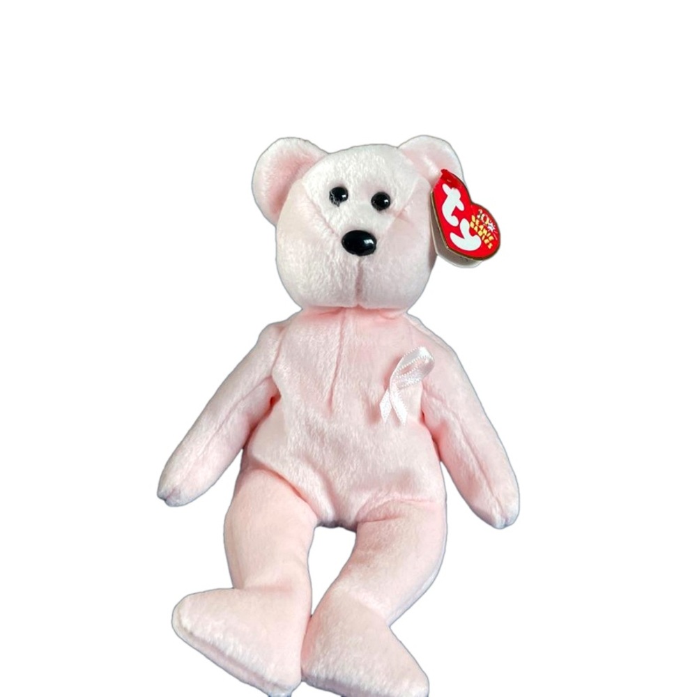 Ty Beanie Babies - Cure the Bear - Pink - 8.5 Inches